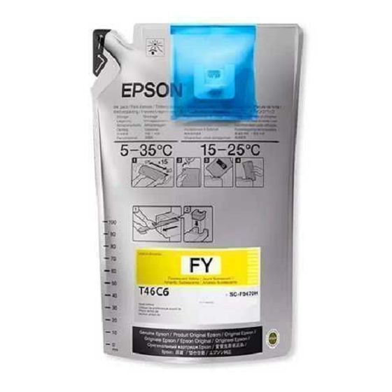 248_imagen_1.png TINTA SUBLIMACION EPS. ULTRA CHROME DS FLUOR YELLOW F9470H 1 LTR - Imagen 1