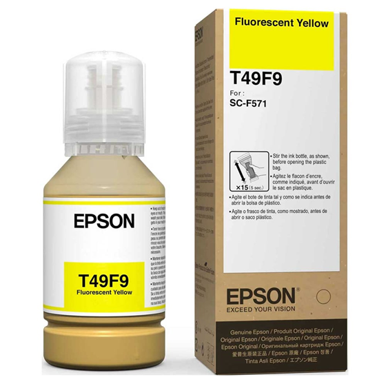 996_imagen_1.png TINTA SUBLIMACION EPS. ULTRA CHROME DS FLUOR YELLOW F571 140ML - Imagen 1