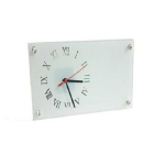 PHOTO FRAME CLOCK VIDRO BL 28*16*5 MM