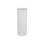 20oz/600ml Stainless Steel Tumbler with Straw & Waterproof Lid(White)