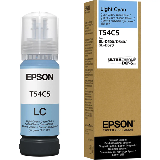 864_imagen_1.png BOTELLA DE TINTA CIAN CLARO PARA SURELAB D570 - 70 ML - Imagen 1